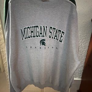 Michigan State Crewneck Sweater - Gray